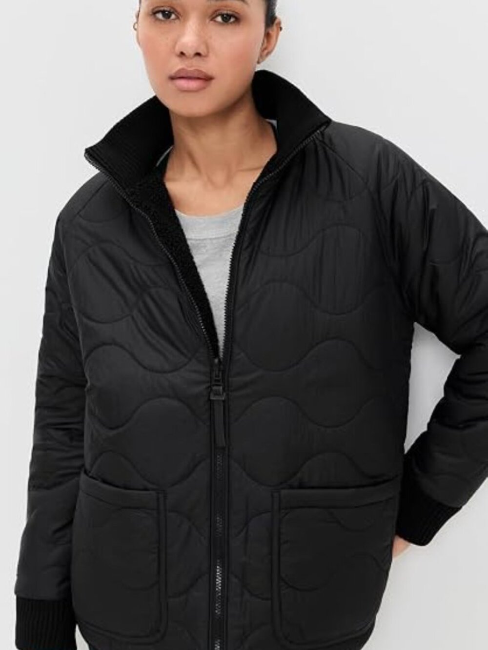 Beyond Yoga Reversible Quilted Jacket